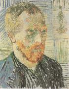 Self-Portrait with a Japanese Print (nn04) Vincent Van Gogh